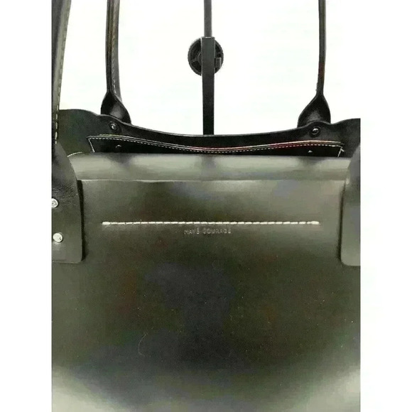 Kate Spade “Have Courage” Black Leather Tote Rare - Picture 10 of 10